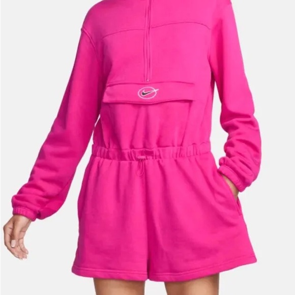 Nike Sportswear Icon Clash Women's Fleece Romper nwt - Picture 2 of 5